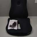 JIPORIER Seat Cushion & Lumbar Support Pillow Set for Office Chair, Ergonomic Pillow for Sciatica Pain Relief, Memory Foam Back Support Pillow & Chair Cushion for Car seat, Desk Chair (Black)