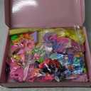 195 Pcs Doll Clothes and Accessories Kit, Include Princess Gowns, Fashion Skirt, Slip Dresses, Tops, Pants, Bikini Swimsuits, Shoes, Crowns, Necklaces, Glasses, Hangers in Gift Box for 11"-12" Dolls