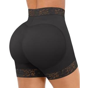 FeelinGirl Butt Lifter Panties Hip Enhancer Shapewear Tummy Control Body Shaper Shorts Medium
