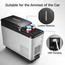 BODEGACOOLER 12 Volt Refrigerator, 16 Quart (15L) Car Fridge, Portable Refrigerator (-4-68), 12/24V DC for Outdoor, Vehicles, Camping, Travel