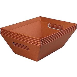 [5 PK] 8x10” Brown Baskets for Gifts Empty| Baskets with Handles|Gift, Sympathy, Breakfast, Occasion, Holiday, Montessori| Wine Gift Basket| Gift to Impress-Upper Midland Products