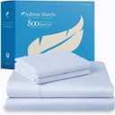 Ashton Sheets 100% Egyptian Cotton Sheets Queen Size - 800 Thread Count 4 PC Queen Sheet Set Egyptian Cotton, Sateen Luxury Sheets Queen Size, High Thread Count Sheets, 16" Deep Pocket - Light Blue
