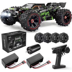 1/14 Brushless RC Cars for Adults Fast 50+ mph, RC Trucks 4x4 Offroad Waterproof, Electric Powered High Speed Remote Control Car, Fast Extreme All Terrain RC Truggy with 3S Battery for Snow Sand