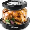 Nuwave Pro Plus 2 Infra-Red Oven, Countertop, Convection, Cook Fresh or Frozen, No Defrosting or Preheating, Cook Healthy, 360 Surround Heat, Adjustable Temps, 100 Presets, 50 Memory, Tough Power Dome (Black)