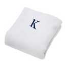 SUPERIOR Lounge Chair Cover with Personalized Monogrammed, Thick, Super Soft, Plush and Highly Absorbent Cotton Terry Towel, Standard -K, Letter K 32x102