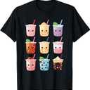 Kawaii Bubble Tea Boba Tea Lover T-Shirt S