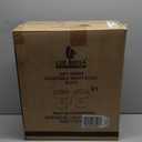 LUE BONA Adjustable Vanity Stool, 360 Swivel Chair for Makeup Room, White Faux Leather Stool for Bathroom & Living Room