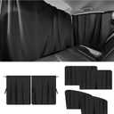 5PCS Car Window Shades Kit,Car Privacy Window Cover for Light Blocking and Privacy,Universal CCar Sunshade for Baby CCar Accessories Interior for Sleeping Traveling Camping (5PCS)