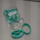 Yoande 24 Pcs Silicone Bands for Sublimation Cups Silicone Bands 2 Size Elastic Heat Resistant Thick Ring Rubber Bands Holder Tumbler Printing Band for Wrapping Cup Prevent Ghosting DIY Craft (Blue)