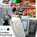 TORRAS Ostand K3 Neo for iPad mini 7 A17 Pro Case, iPad mini 6 case, Viewing Angles Adjustable, Ultra Stable Stand, Shockproof Protective Slim Kickstand Case with Pencil Holder, Glacier Sprint