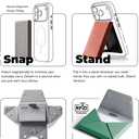 MOFT Magsafe Wallet, 8-Card Holder, Magnetic Phone Stand with Pull to Access Design, RFID Blocking, Angle Adjustment & MOVAS Minimalist Snap Field Wallet for Men Travel Essentials, Taupe