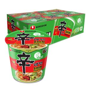 Nongshim Shin Ramyun Vegan, 2.64 Ounce, Pack of 6 (EXP 06/09/27)