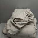 CozyLux Twin Comforter Set with Sheets Beige, 5 Pieces Bed in a Bag, Beige Comforter Twin Size, All Season Bedding Set with Stitch Quilted Comforter, Flat Sheet, Fitted Sheet, Pillowcases