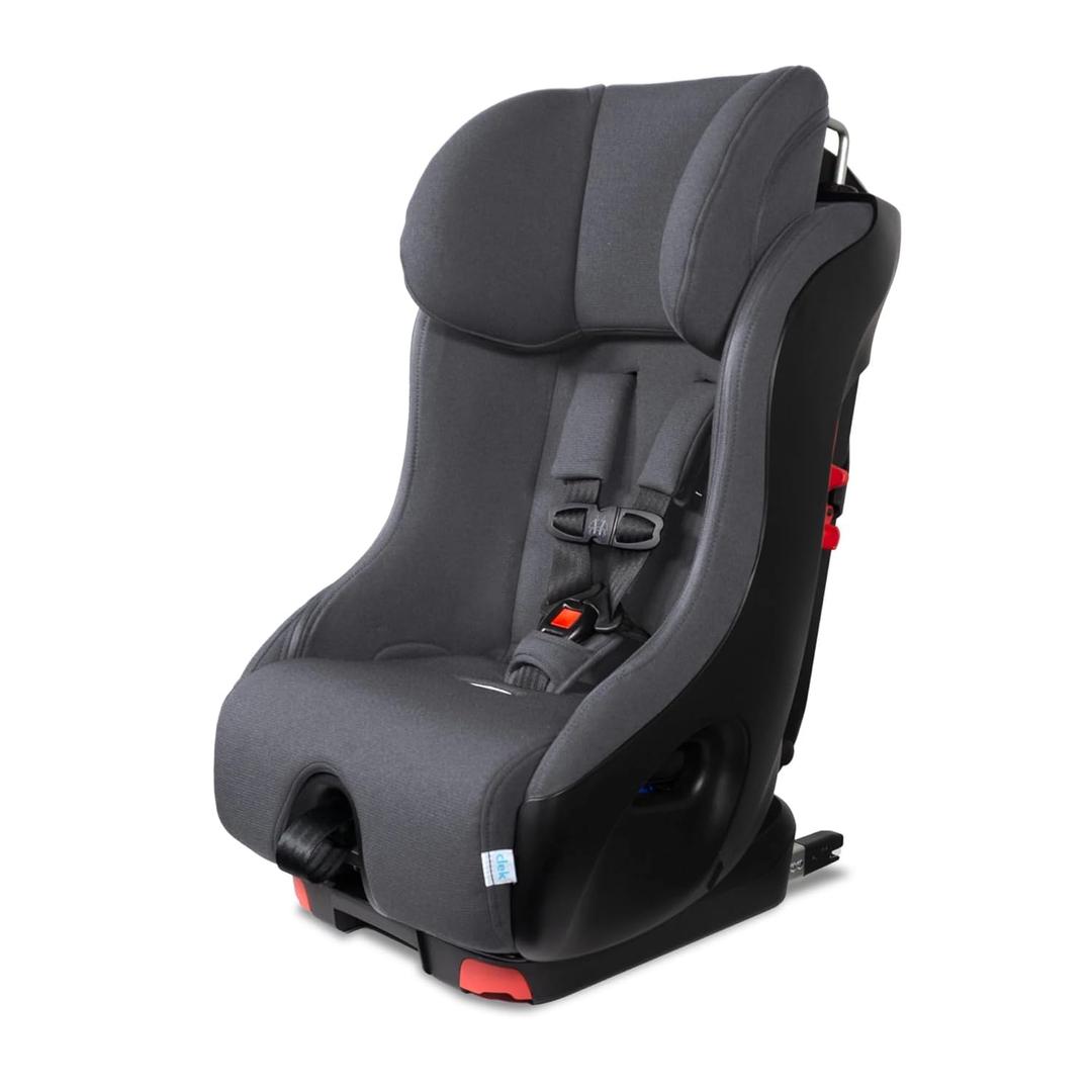 Clek Foonf Convertible Car Seat with Rigid Latch System, Crumple Zone Safety System, Adjustable Headrest, Reclining Design, Anti-Rebound Bar & Flame Retardant-Free Date of Manufacture 2026/04/02 (Edge Ziip)