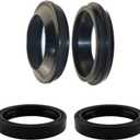 AHL Front Fork Shock Oil Seal and Dust Seal Set 35mm x 48mm x 11mm for Honda CX500C Custom 1981-1982 CB550K CB550 K 1974-1978 ATC250R ATC250 R 1983-1984