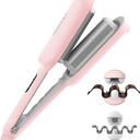 Automatic Hair Curler, Self-Rotating Curling Iron 1.25 inches, 32mm Beach Waves Curling Wand, 8 Temperature Options, Extended Barrel for Long Hair, Purple