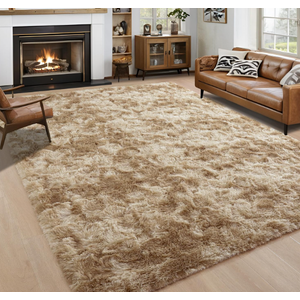 Noahas Fluffy Black 4x6 Area Rugs for Bedroom Living Room,Thick Shag Throw Floor Carpet,Soft Shaggy Bedside Non-Slip Plush Dorm Nursery Kids Rug