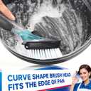 Dish Brush Head Replacement for OXO, 4 Pack Refill Head for OXO Dish Brush, Dish Brush Cleaning Soap Dispensing Head Replacement for Scrubber (Black)