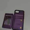 Vinich for iPhone 17e / 16e Wallet Case with Card Holder, RFID Blocking Credit Slots Kickstand Shockproof Phone Cover Fit for iPhone 16e & 17e 6.1" Purple