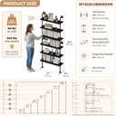 Industrial Pipe Bookshelf, Wall Mounted Shelf, 36 Inch, Black