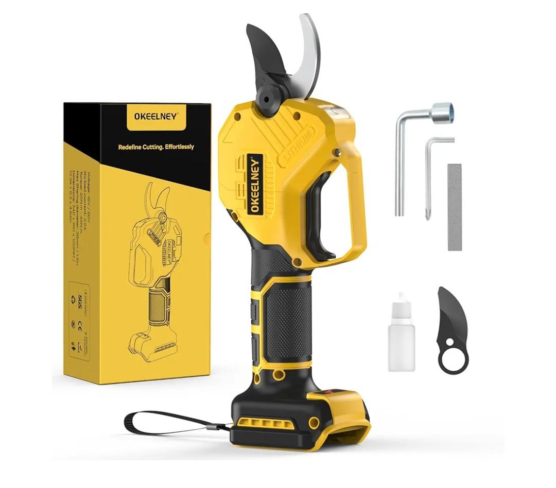 Electric Pruning Shears for DeWalt 20V Max Battery, Brushless Cordless Branch Cutter Pruner with 1.4 inch Cut Capacity for Tree trimming, Shrubs, Gardening
