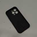 Vooii Compatible with iPhone 14 Pro Case, Liquid Silicone Upgrade [Camera Protection] [Soft Anti-Scratch Microfiber Lining] Shockproof Phone Case for iPhone 14 Pro 6.1 inch - Black