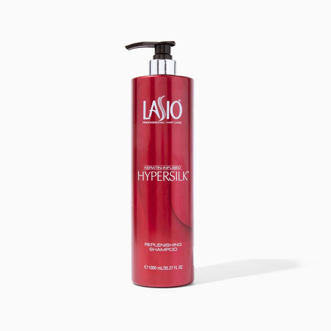 Lasio - Keratin-Infused HYPERSILK Replenishing Shampoo - 35.27 Fl. Oz - Repair, Restore & Redefine Hair Care Products - Keratin Shampoo Sulfate Free