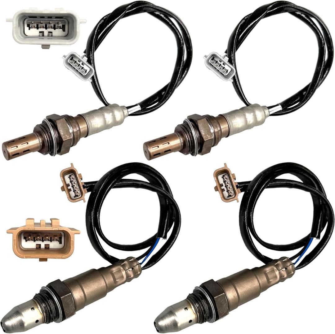 4 Pcs O2 Oxygen Sensor 250-54105,250-241107 - Upstream&Downstream Compatible with Nissan Sentra 1.8L, Rogue Sport, Armada, Infiniti QX80 Replaces 22693-3SR0A, 226A03RC0A, 234-9132,234-4904