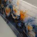 Canvas Wall Art Decor Wall Art Pictures for Living Room Artwork for Walls Large White Flowers Wall Art Prints Canvas Art Wall Decor Oversized Vintage Botanical Wall Art Bedroom Home Decor 29" X 58"