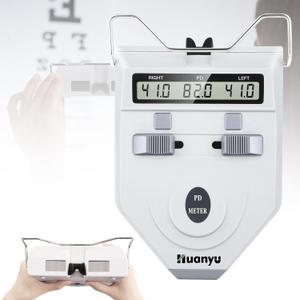 Huanyu Optical Digital Pupilometer with Memory Function LCD Pupil Distance Meter Diopter Compensation PD Measurement Tool for Eyes CE Approved (LY-9A)