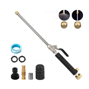 Upgraded Hydro Jet High Pressure Power Washer - Jet Nozzle for Garden Hose Power Washer Wand with 3 High Pressure Nozzle and Quick Connectors(Black) 