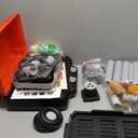 Kids Play Kitchen Toys, Kids BBQ Grill Playset with Smoke Sound Light, 2Layer Barbecue Toy with Wheel, Outdoor Play Grill Toys for Toddlers 35, Play Food Toys Cooking Set, Birthday Gift for Boy Girl