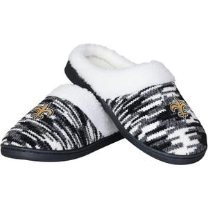 FOCO NFL Sherpa Lined Colorblend Cup Sole Slippers, Size: 7-8