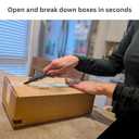 3 x The Box Blade - Magnetic handle, Auto-Retractable Blade, Comfort Grip, Durable. The ultimate cardboard box cutter, box breakdown tool, and general purpose utility knife.