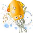 Dancing Octopus Baby Toy, Electric Crawling Octopus Tummy Time Toy, Magic Music Dance Light, Automatic Evasion Octopus Toy for 3 4 5 Year Old Kids, Sensor Development Gifts for Boy Girl Green