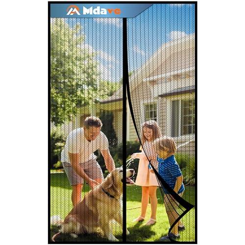 Magnetic Screen Door, Keep Bugs Out, Pet & Kid Friendly，Works with Front Doors, Sliding Doors,Fit Door Size 34 x 78 Inches ‎Black