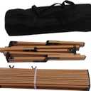 TOPINCN Camping Table, Portable Camping Side Table Outdoor Folding Table with Bag and Roll Belt, Three Legged Design for Camping, Picnics, Hiking