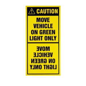 Outside Traffic Life Safety Sign - English