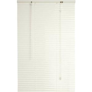 DESIGNER'S TOUCH 1-Inch Vinyl Mini Blinds, White, 23X64 in. -833060, 23 x 64