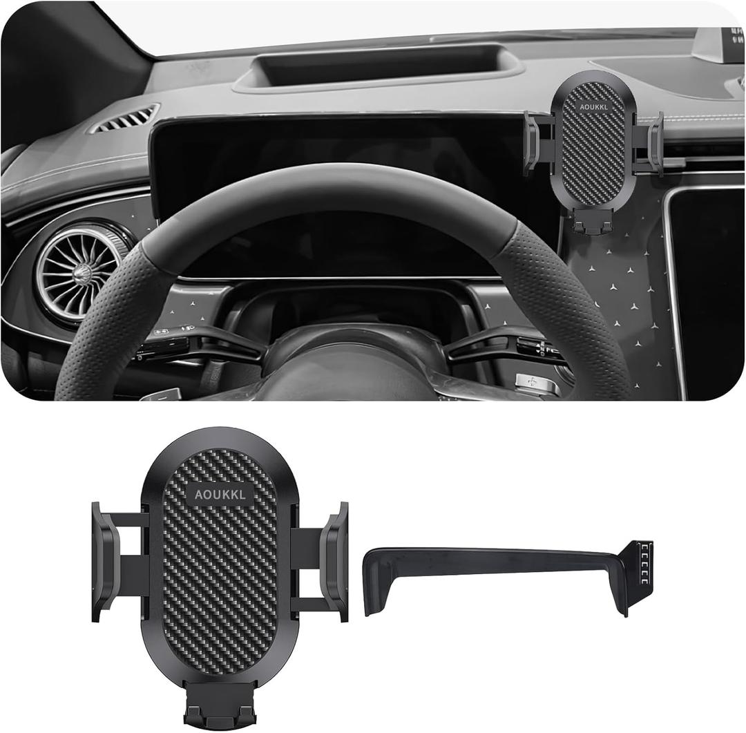 Car Phone Holder Fits for Mercedes Benz 2023-2025 EQE Accessories(Only fit for 12.8-inch Screen),Thick Cases Friendly,Cell Phone Mount for 4-7 in Phones