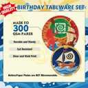 Ocean and Beach Theme Party Supplies Tableware Set