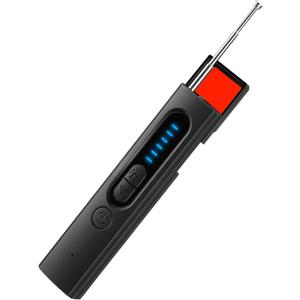 Hidden Camera Detectors, Listening Device Detector, GPS Tracker Detector, Anti-Spy Detector, Bug Detector Electronic Sweeper, RF Signal Detector, 5 Levels Sensitivity 4 Modes, 30H Working Time Black