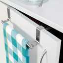 Stainless Steel Straight Towel Holder/Towel Hanger/Towel Rod/Towel Bar for Bathroom and Kitchen/Napkin Holder Cabinet Hanger Over Door Kitchen Hook Drawer Storage 1 pcs