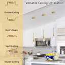 Modern Pendant Lights for Kitchen Island LED Dimmable Crystal Glam Ceiling Pendant Lighting for Dining Room Hallway Bedroom Corner Lamp Antique Gold