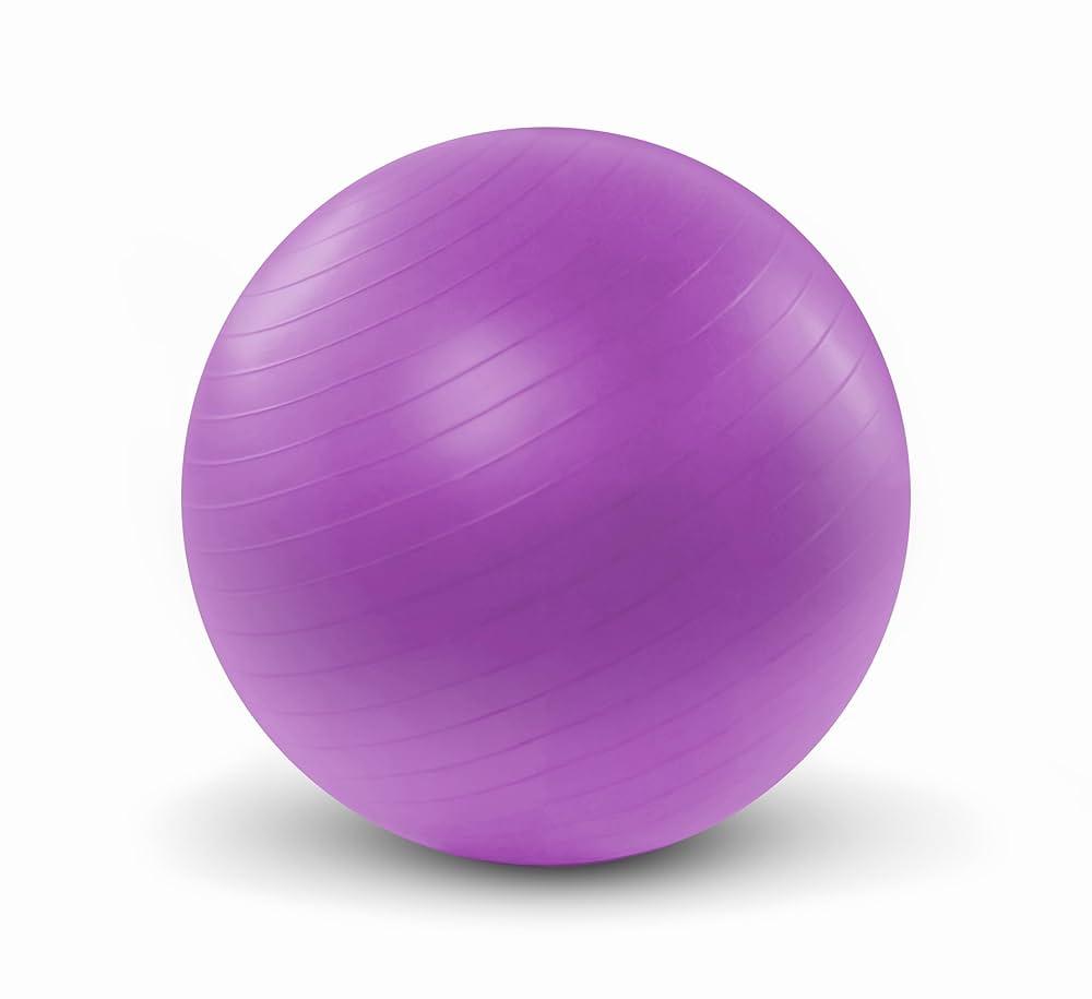 GalSports Anti-Burst Slip Resistant Stability Ball - Swiss Ball for Home Gym & Physical Therapy (Pink)