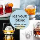 Large Silicone Ice Cube Tray (3-Pack), Easy Release Ice Cube Molds with Lid, 2" Big Ice Cubes Tray - Cocktail, Whiskey Ice Cubes Mold Ice Trays - Black