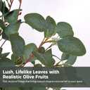 Artificial Eucalyptus Tree 6FT, Faux Eucalyptus Trees with Woven Basket & Natural-Looking Wood Trunk, Lush Realistic Leaves, Maintenance-Free Fake Eucalyptus Plants for Indoor Home Office Decor
