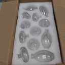 Glass Bud Vases Set of 12, Hewory Cute Clear Small Vases Handmade, Mini Glass Flower Vase for Floral Arrangement, Tiny Centerpiece for Wedding Party Events Home Office Table Decor (Not Include Flower)