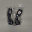 Ucreative 2PCS 10AN 45 Degree Swivel Hose End Fitting for Braided CPE Fuel Hose Black