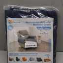 Genina 100% Waterproof Recliner Chair Covers, Anti-Slip Recliner Cover Dog Chair Cover Furniture Protector, Chair Sofa Slipcover for Pets Dogs, 1 Piece (Navy Blue, Recliner) (Recliner (1 Piece 23.6x39.3 Inch))